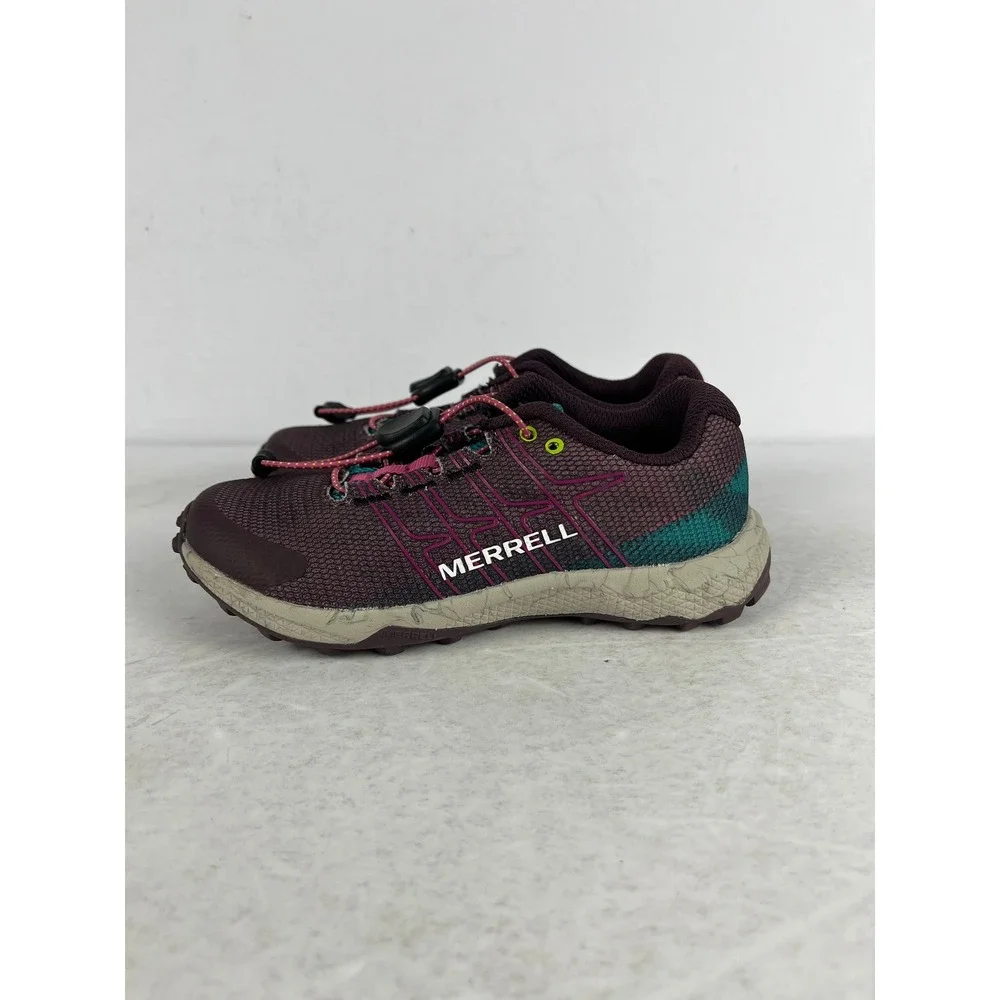 Merrell Moab Flight Trail Running Shoes Youth 11M Purple‎ Toggle Lace